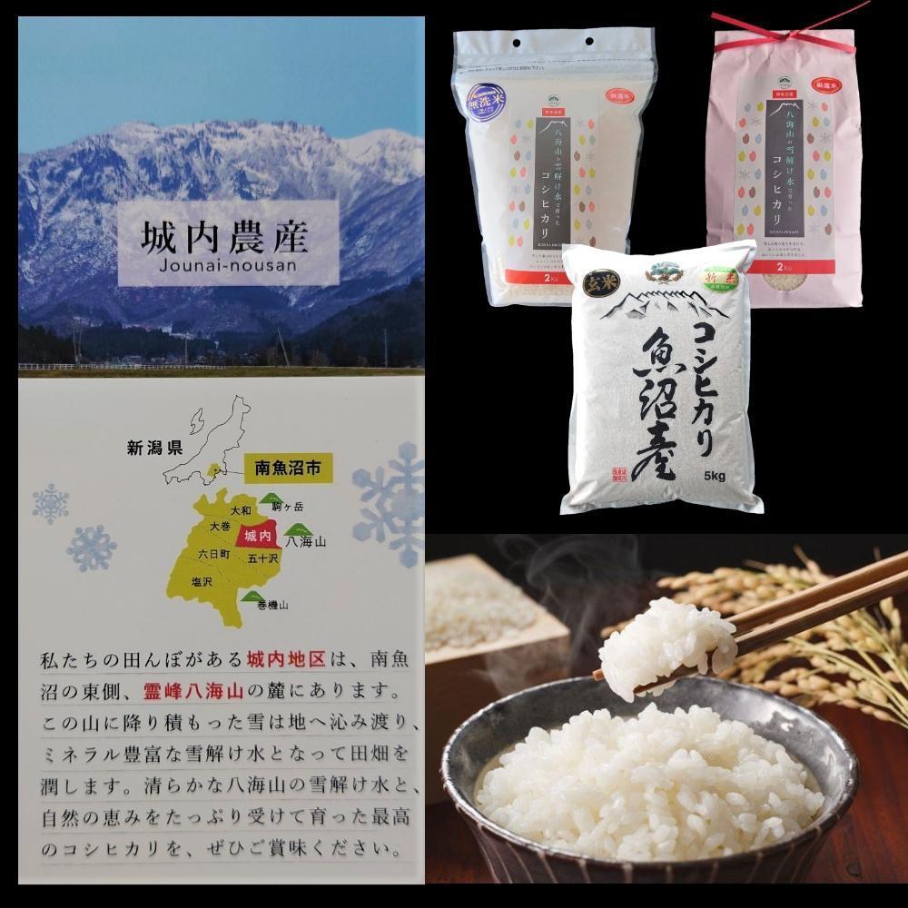 【令和6年産 】新潟県 南魚沼産 コシヒカリ お米 こしひかり 精米 白米 のし 贈り物  熨斗 贈答用 令和6年産 城内農産 特A地区米 4kg(2kg×2袋)