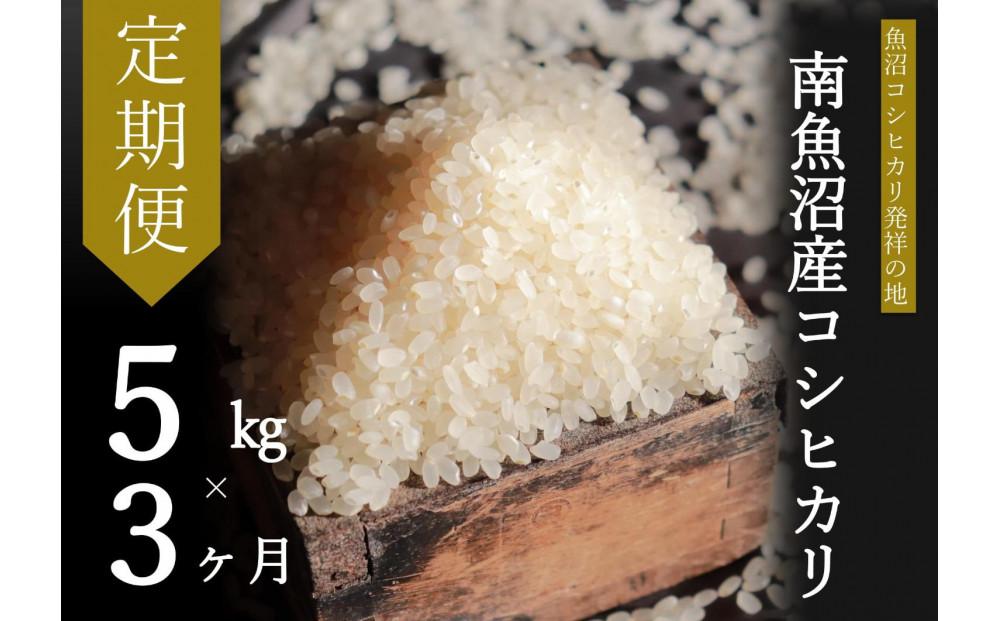【令和7年産】【定期便・下旬お届け】5kg×3ヶ月　南魚沼産コシヒカリ