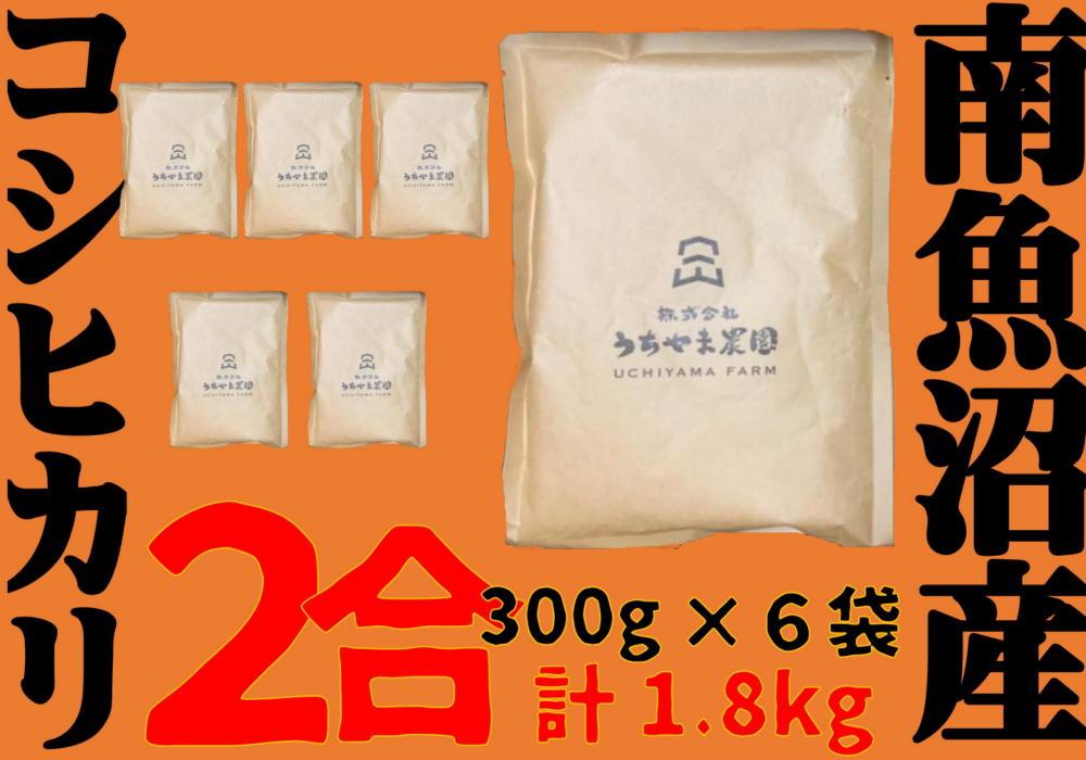 【2合×6袋】南魚沼産コシヒカリ　個包装だからキャンプやシェアに最適！