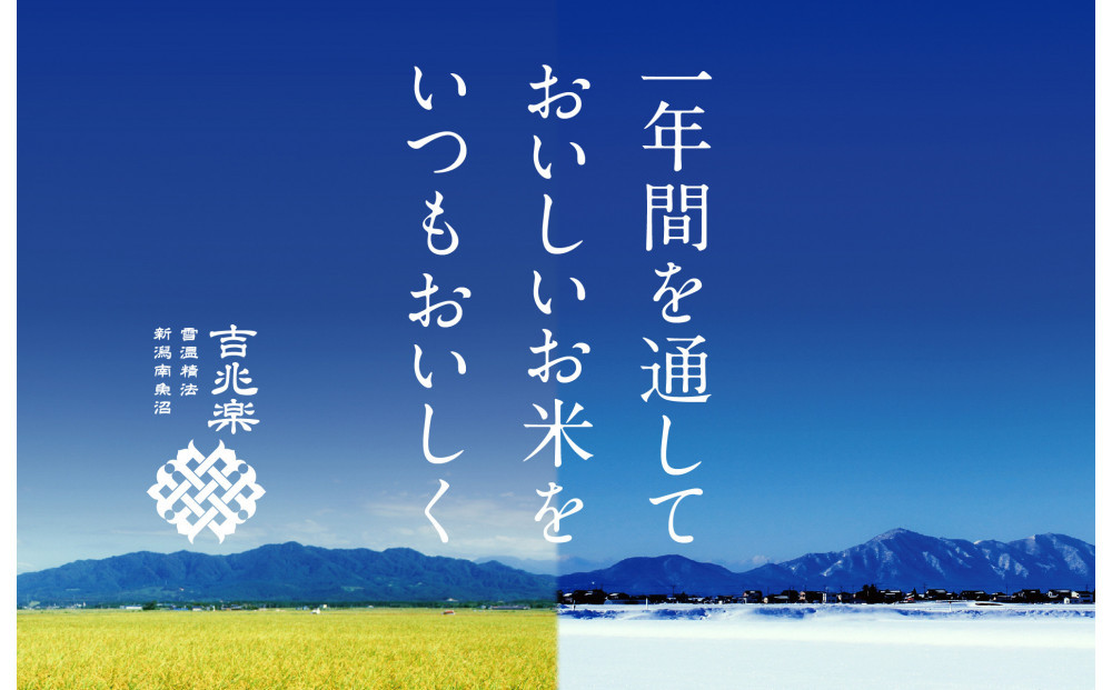 雪温精法　南魚沼産こしひかり4kg　無洗米　契約栽培  雪蔵貯蔵米【銘柄米 ブランド米 無洗米 こしひかり コシヒカリ魚沼産 新潟米 新潟県産 産地直送 ご飯 御飯 ごはん お米 米 こめ コメ】