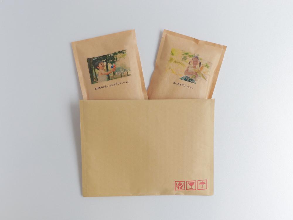 【かわいいお米の成長報告ギフト -megoi-】　南魚沼産コシヒカリ2合（300ｇ）×2袋