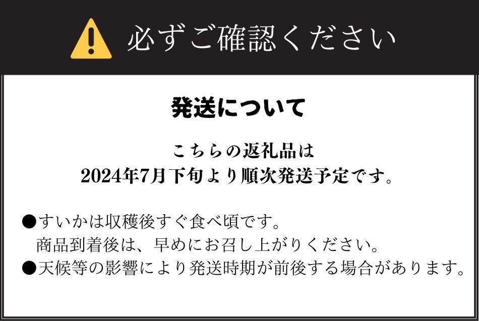 【新潟県 南魚沼産】八色原スイカ小玉２玉