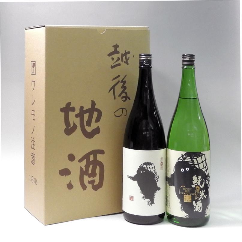 日本酒 鶴齢 雪男 純米・純米県内限定 1800ml×2本セット