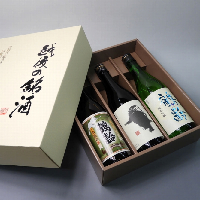 日本酒 鶴齢 本醸造・雪男 純米・鶴齢 純米吟醸 720ml×3本セット