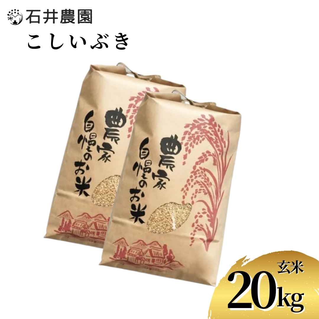 新潟県弥彦村石井農園 令和7年産 こしいぶき＜玄米 20kg＞