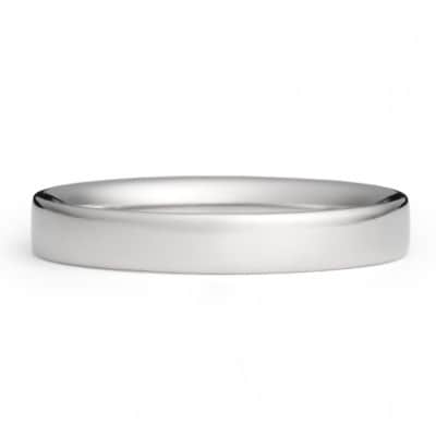 純チタン平打リング(幅3mm)8号【1643741】