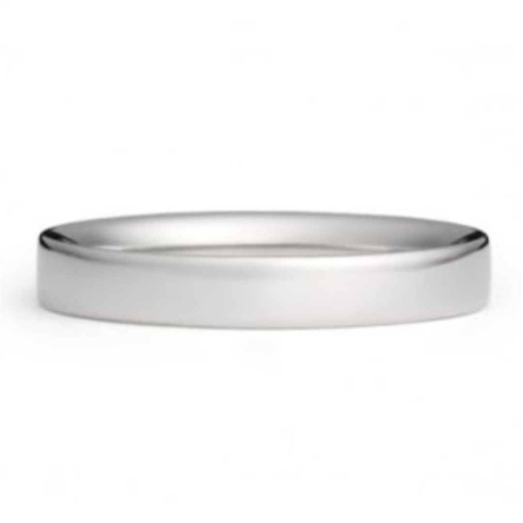 純チタン平打リング(幅3mm)12号