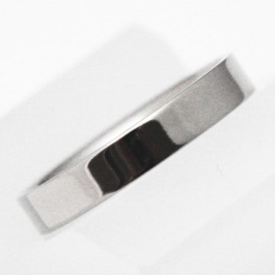純チタン平打リング(幅3mm)13号【1643984】