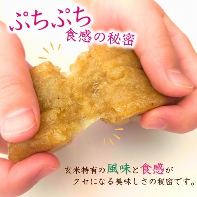 ぷちぷち食感がたまらない「発芽玄米餅」　4袋　新潟県弥彦村産「こがねもち」100%使用【1554473】