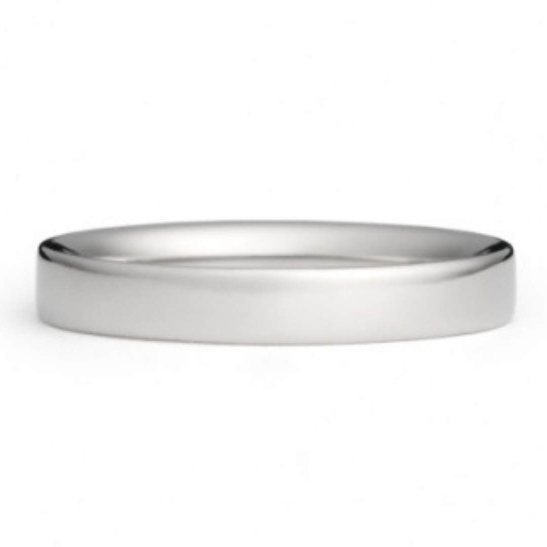 純チタン平打リング(幅3mm)13号