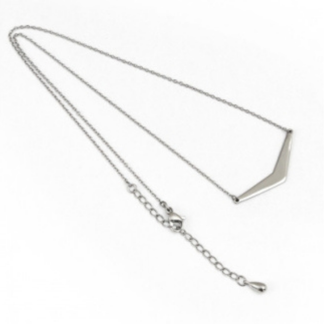 純チタンバーネックレス(V字)42cm