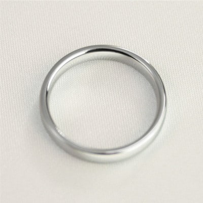 純チタン甲丸リング(幅2.5mm)9号【1642899】