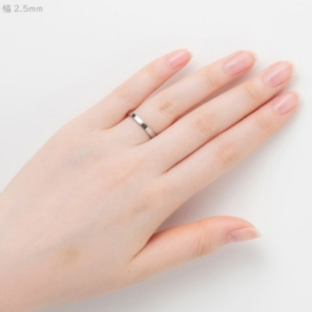 【セミオーダー】純チタン平打リング