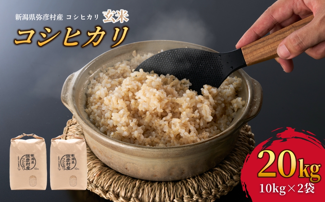 新潟県弥彦村石井農園 令和7年産 コシヒカリ【玄米 20kg】