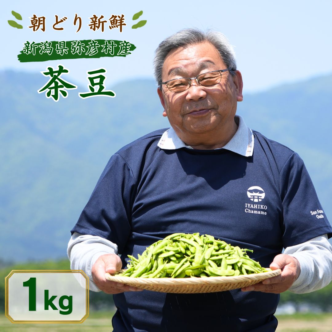 【先行予約】 朝どり新鮮 新潟 枝豆 えだまめ 茶豆 1kg | 特産品 野菜 おつまみ 晩酌 濃厚な甘さ お取り寄せ おすすめ プレゼント ギフト 贈答 贈り物 1キロ 新潟県 弥彦村 農事組合法人 サンファーム大戸