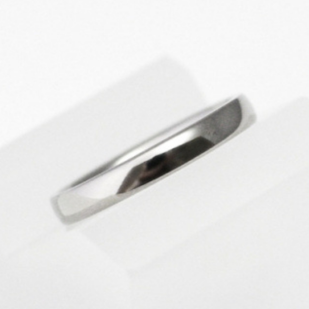 純チタン甲丸リング(幅2.5mm)10号
