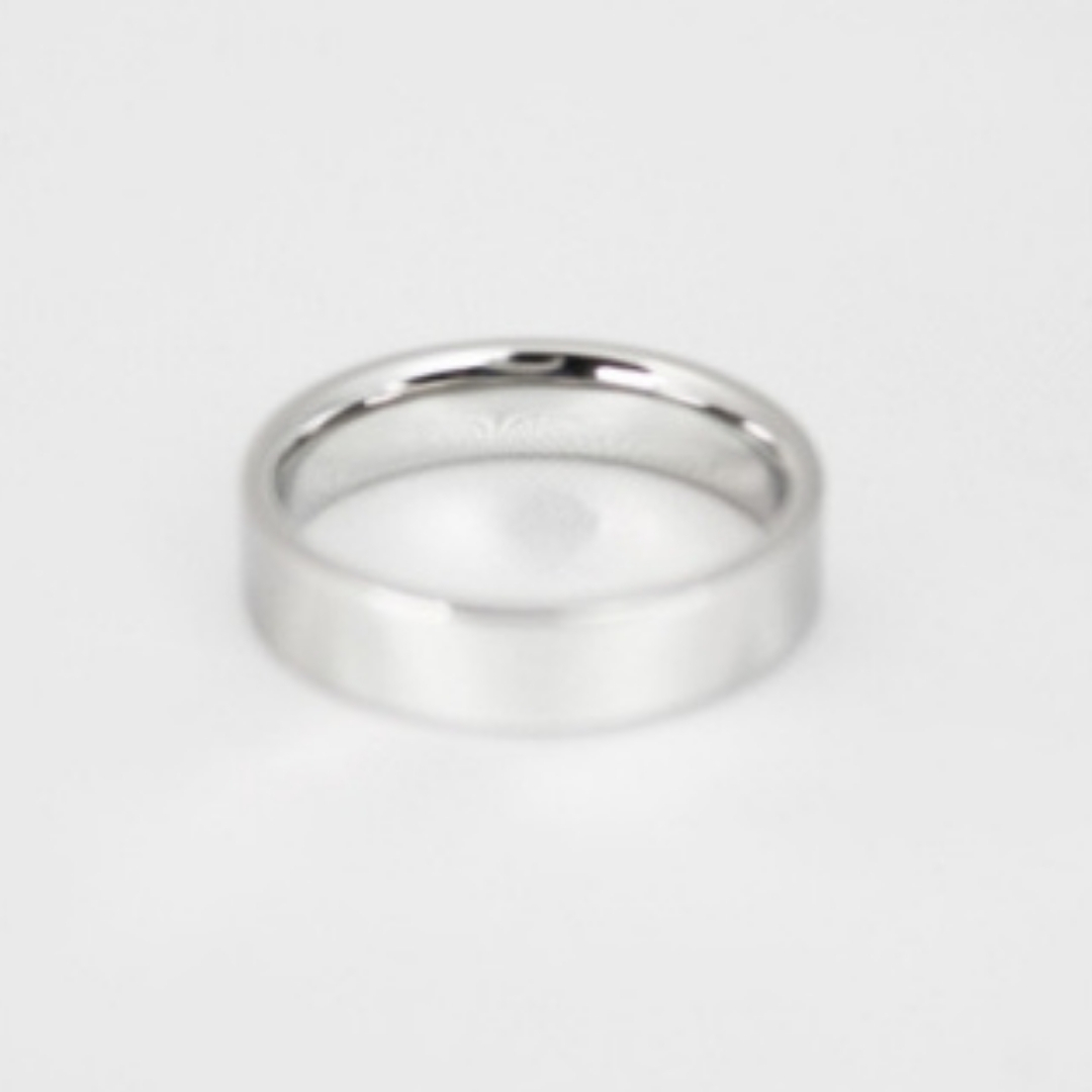 【セミオーダー】純チタン甲丸リング・ペア