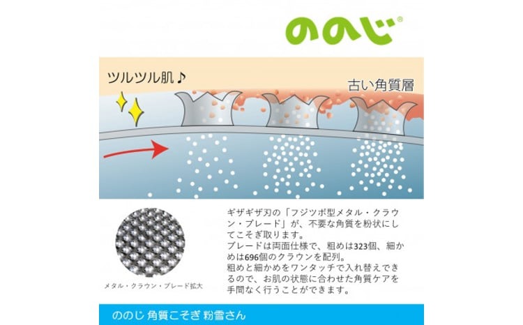 ののじ 角質こそぎ粉雪さん K-H02a
