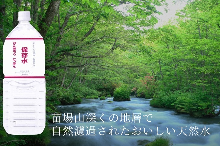 超長期保存水「魚沼の水」 2リットル×6本セット 非常時や災害時に備えたおいしい天然水【地場産品】 MURAO-02