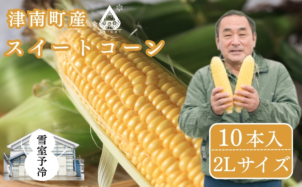 【スイートコーン 先行予約】雪室予冷 スイートコーン 2Lサイズ 10本入 | 津南町 有限会社大地