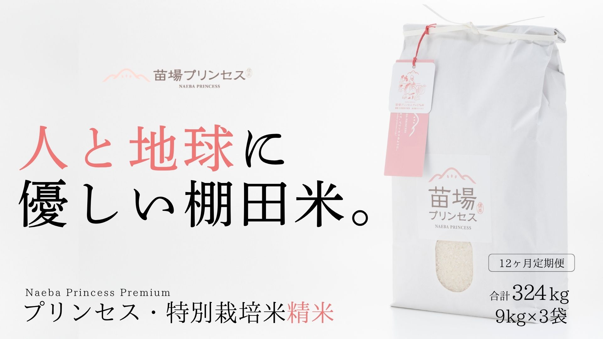 【令和8年産先行予約】【12ヶ月定期便】【農薬化学肥料5割減】魚沼コシヒカリ 苗場プリンセス 特別栽培米 精米 27kg(9kg×3袋)×12回 計324kg