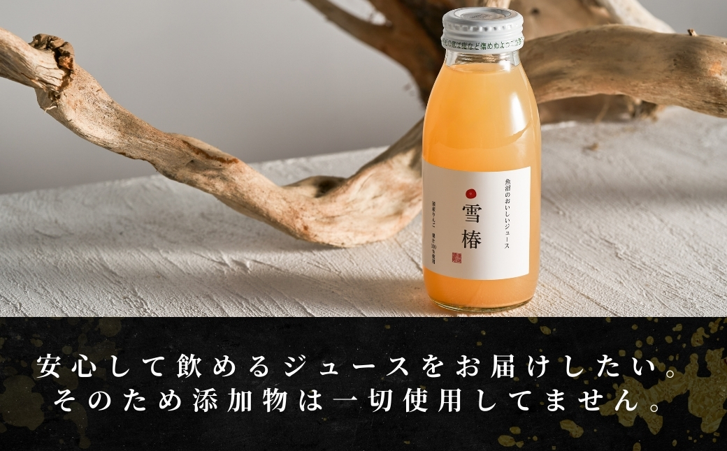 魚沼のおいしいりんごジュース 雪椿 20本×1セット