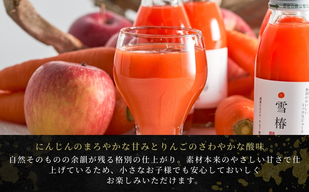 魚沼のおいしいミックスジュース 雪椿 20本×1セット