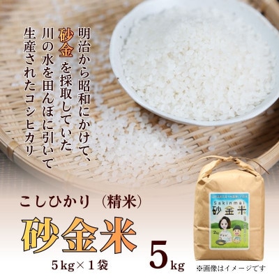 R7年産 秘境の地の砂金米 岩船産コシヒカリ 精米5kg(5kg×1袋)【1748087】