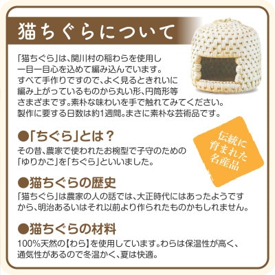 伝統工芸 猫ちぐら ミニサイズ 関川村の匠技【1373769】