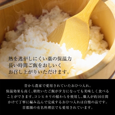 【一般家庭用】おひつ入れ&おひつセット(3合用)【1137804】