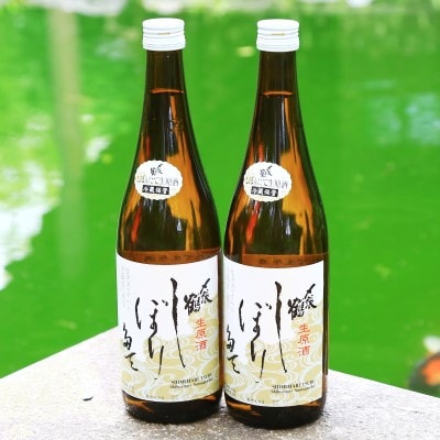 【冬季限定】〆張鶴 しぼりたて 生原酒 720ml×2本【配送不可地域：離島】【1567314】