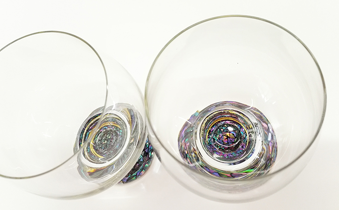 本漆・螺鈿ペアワイングラス（230ml） 大正２年創業・老舗仏壇店の技術