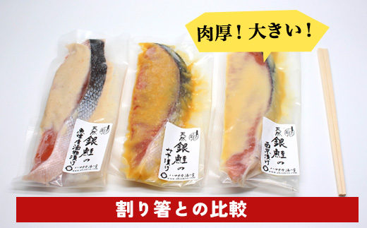 【6ヵ月定期便】【セット】干物屋の天然銀鮭3種ずつセット（西京漬け、味噌漬け、粕漬け）15切セット ※北海道・沖縄・離島への配送不可