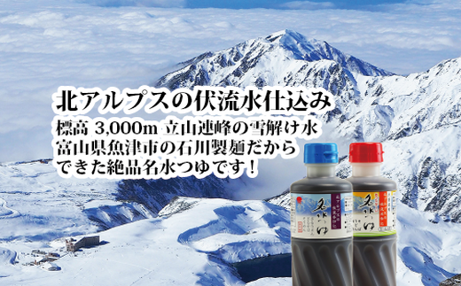 富山県産あらびき生そばと名水つゆ温冷二種セット 蕎麦 だし 大盛 ギフト 石川製麺