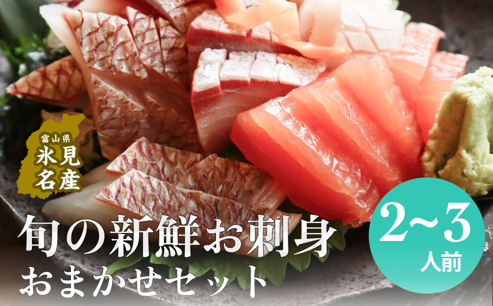 ＜冷蔵便＞ 氷見漁港朝どれ！旬の新鮮お刺身おまかせセット ２～３人前 | 配送地域限定 柵どり
