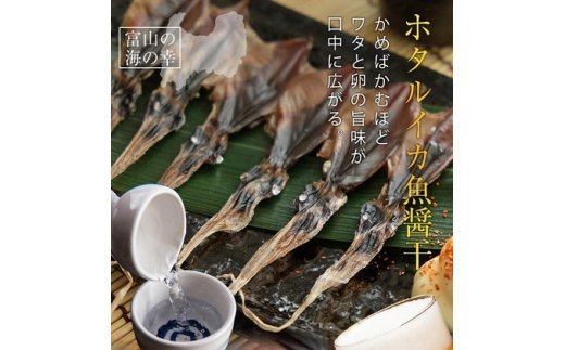 越中氷見屋　ホタルイカ 魚醤干し 18尾入り × 5袋　【魚貝類・加工食品・イカ・ホタルイカ】