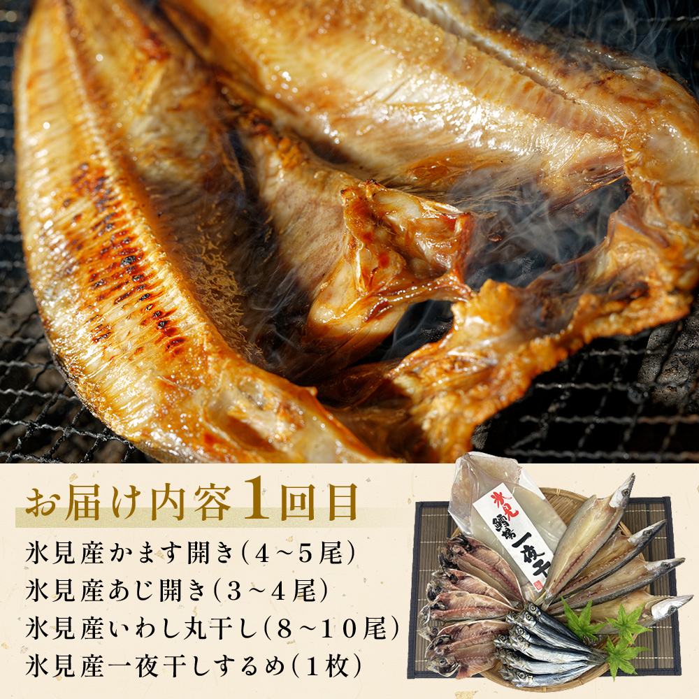 〈隔月3回定期便〉 富山県氷見尽くし！「氷見ぶり」「氷見産干物」「氷見産昆布〆お刺身」など氷見の旨いもんが10種！