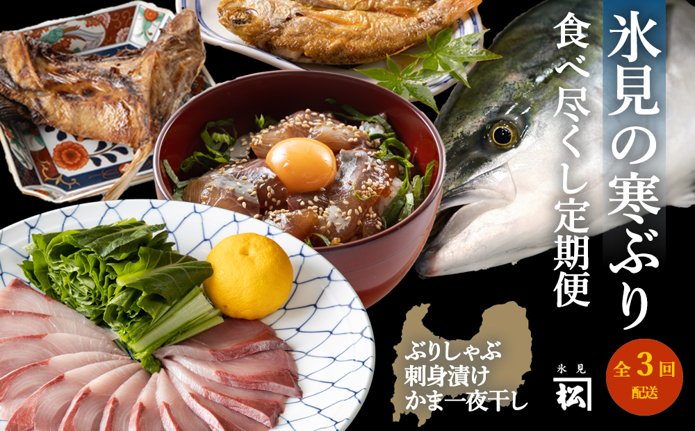 【定期便全3回】ひみ寒ぶり食べ尽くし産地直送便 富山県 氷見市 定期便 冷凍 富山湾 産地直送 加工食品