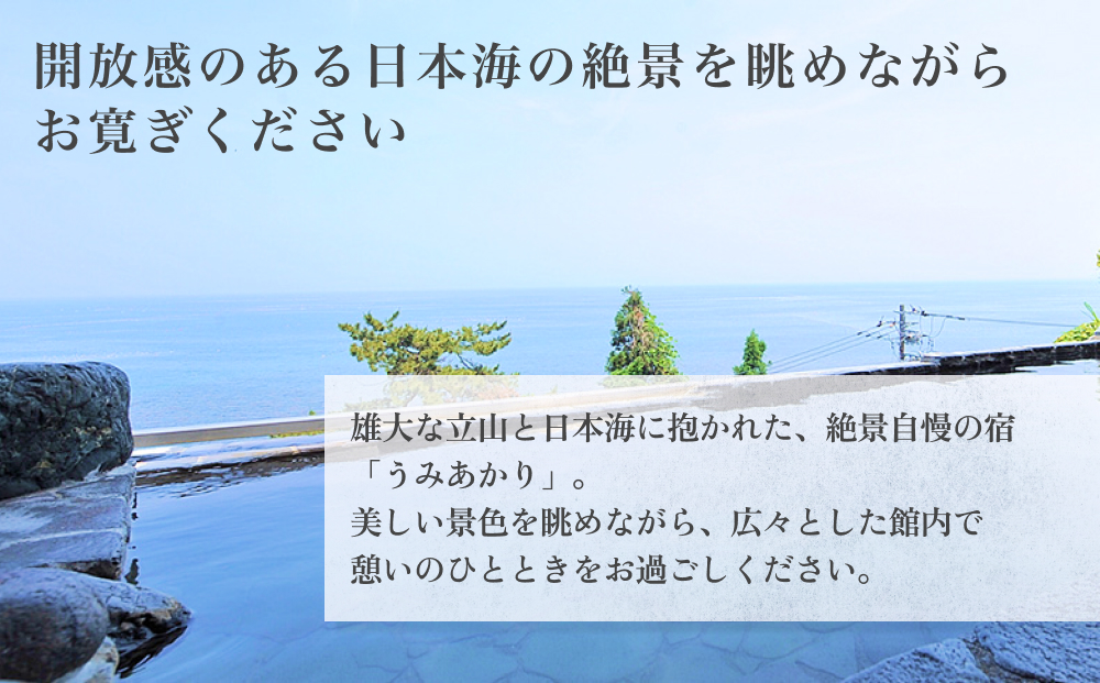 氷見温泉郷 くつろぎの宿 うみあかり 宿泊補助券 2万円分 富山県 氷見市 宿泊 利用補助 チケット 観光 旅行 宿泊券 クーポン 海鮮