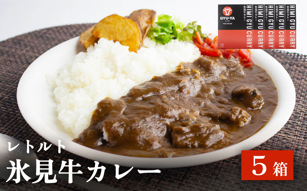氷見牛カレー（レトルト） 5箱 富山県 氷見市 カレー 湯煎 惣菜