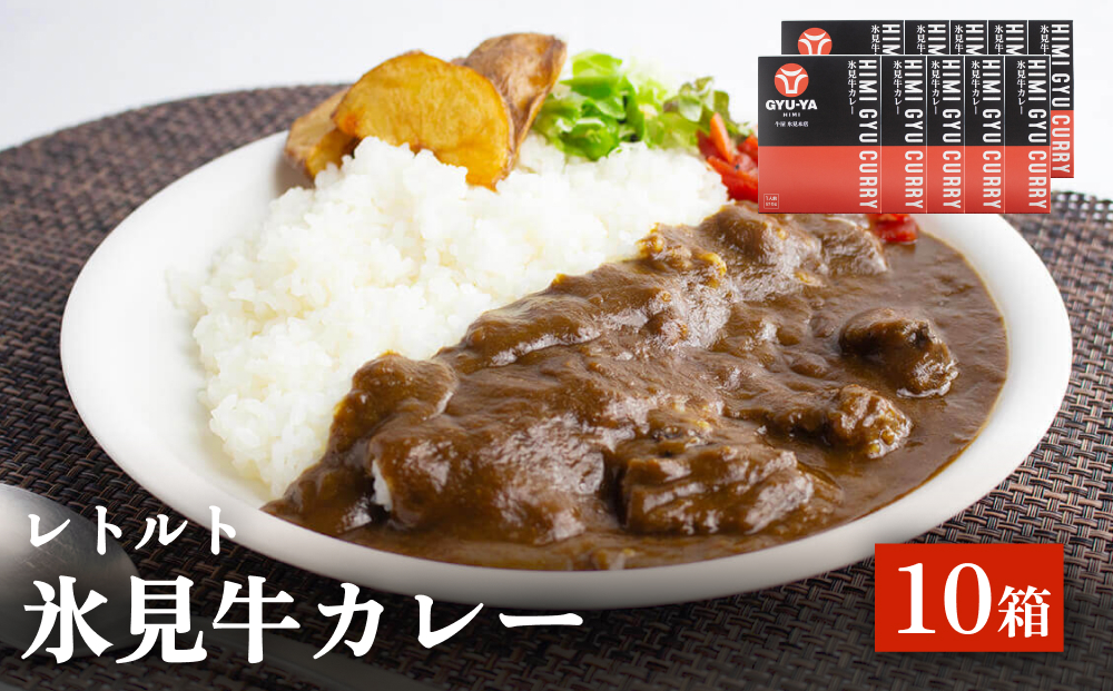 氷見牛カレー（レトルト） 10箱 富山県 氷見市 カレー 湯煎 惣菜