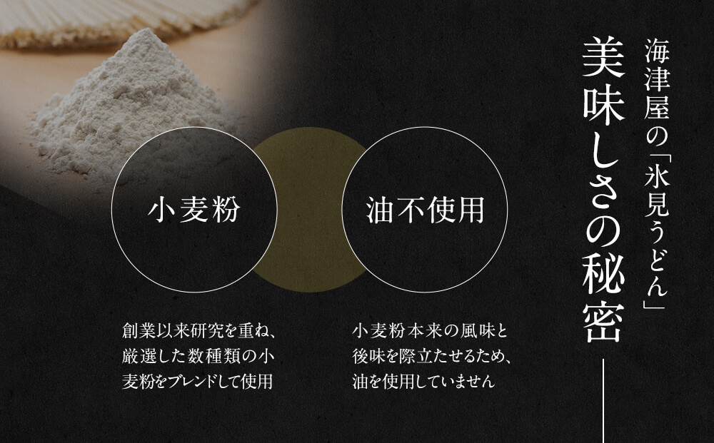 海津屋　氷見うどん細麺１０本・つゆ５袋×２（自家用）簡易箱 富山県 氷見市 乾麺 うどん