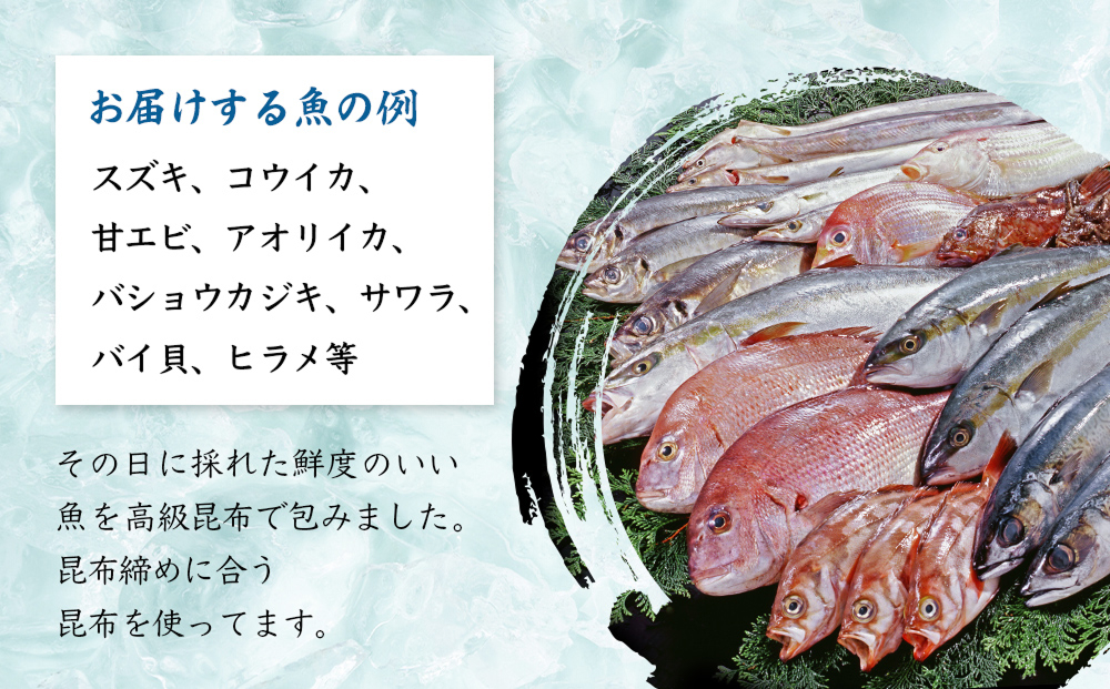 氷見産昆布締め 3種詰め合わせ | 釣屋魚問屋直営 ひみ岸壁市場