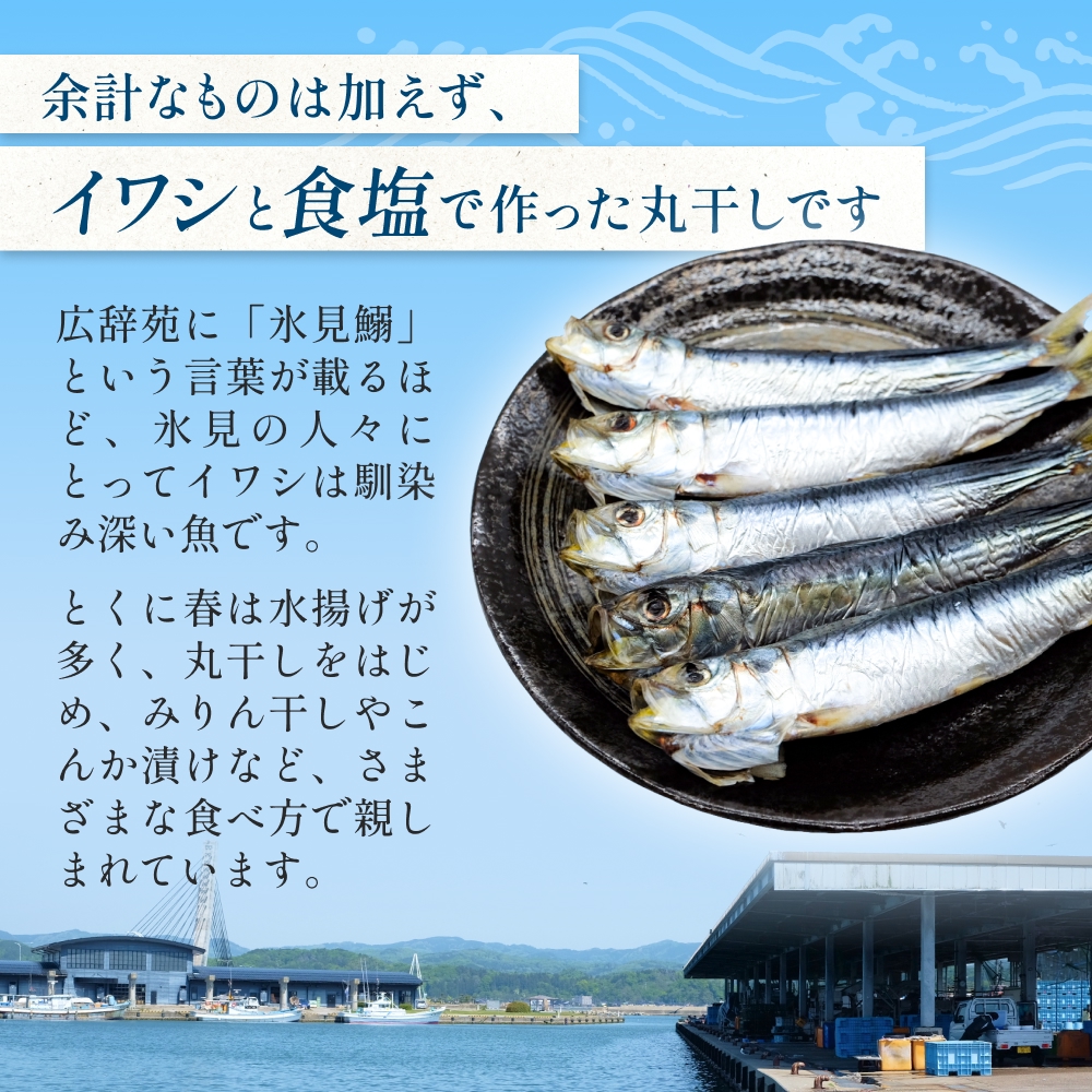 いわし丸干し（7尾） × 4セット 〈冷凍〉 