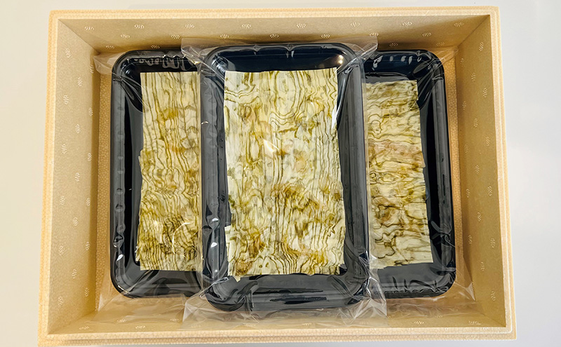 【3カ月連続でお届け】富山湾産バイ貝 大ぶりバイ貝朧昆布締め150ｇ 富山県黒部市/贈答 漁師直販 恵比須丸 定期便