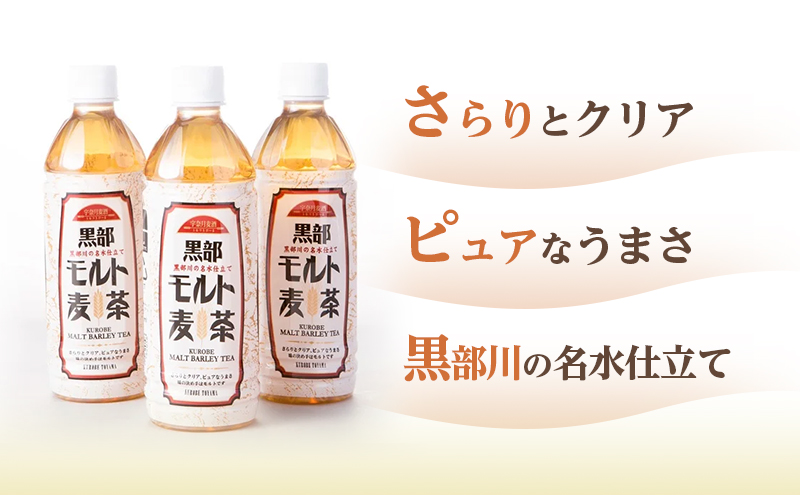 麦茶 飲料【黒部名水モルト麦茶 500ml×24本入】オリジナル商品 宇奈月ビール株式会社/富山県黒部市