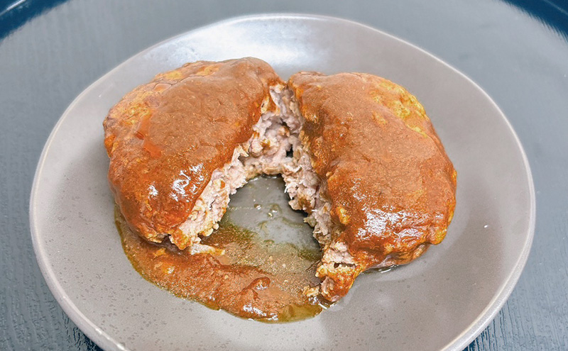 【冷凍】氷見牛と黒部名水ポークのハンバーグ 3個入り ハンバーグ 惣菜 小分け 黒部市　