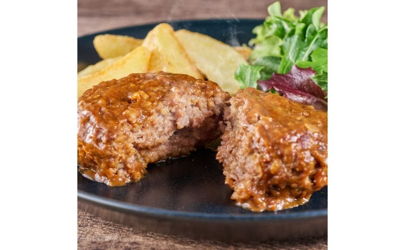 【冷凍】氷見牛と黒部名水ポークのハンバーグ 3個入り ハンバーグ 惣菜 小分け 黒部市　