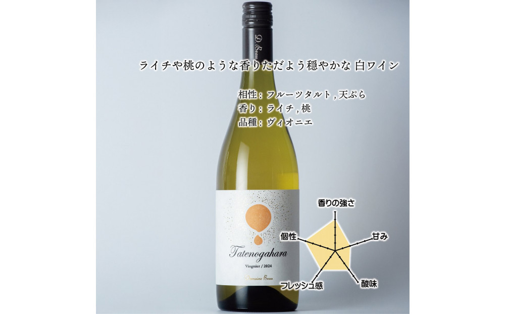 立野原ヴィオニエ 2024 ワイナリー風景ポチ袋5枚セット付き