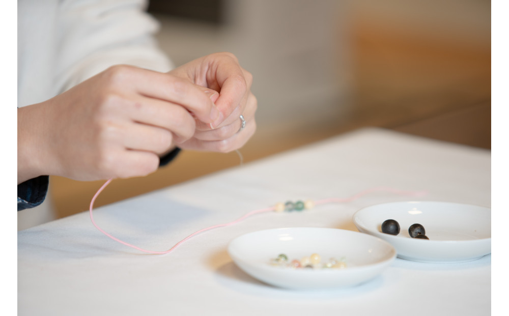 城端別院善徳寺で腕輪念珠づくり＜体験プラン＞